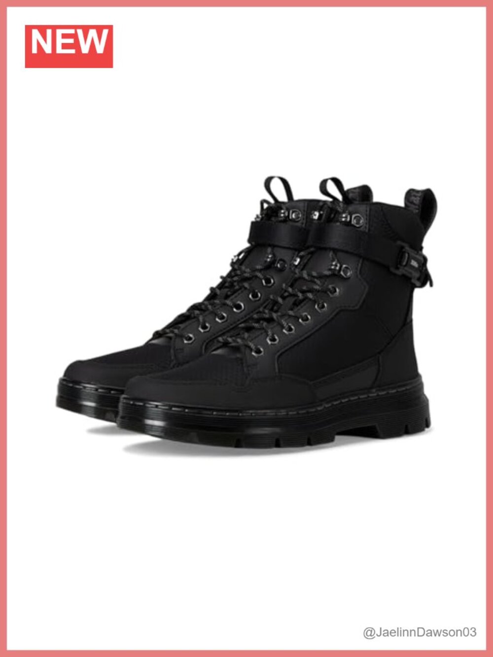Unisex Combat Boots Ankle Height Lace-Up Dr. Martens Style